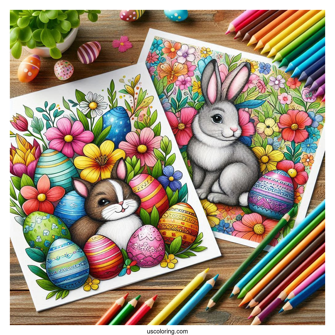 April Coloring Pages Featured Image