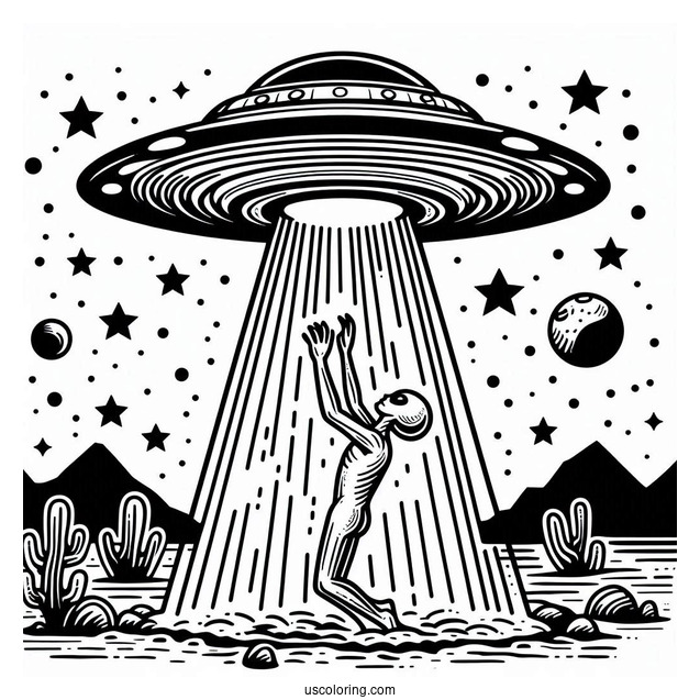 UFO Abducting With Force Field