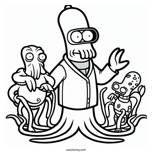 Dr Zoidberg From Futurama Coloring Page