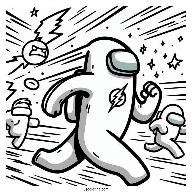 Flash Among Us Being Chased