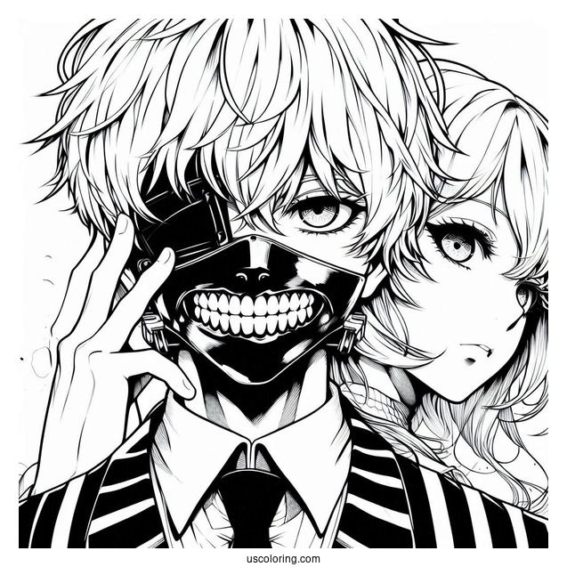 Tokyo Ghoul Coloring Page