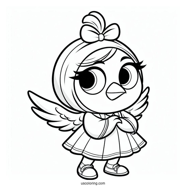 Cartoon Matilda Coloring Sheet