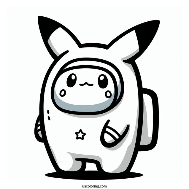 Pikachu Pokemon Among Us