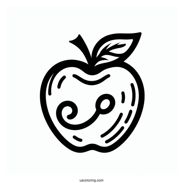 Simple Apple Stencil