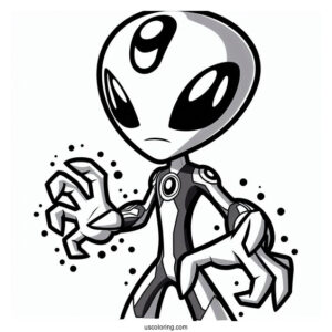 Ben 10 Alien Coloring Page
