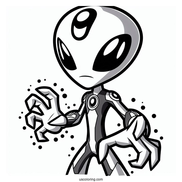 Ben 10 Alien Coloring Page