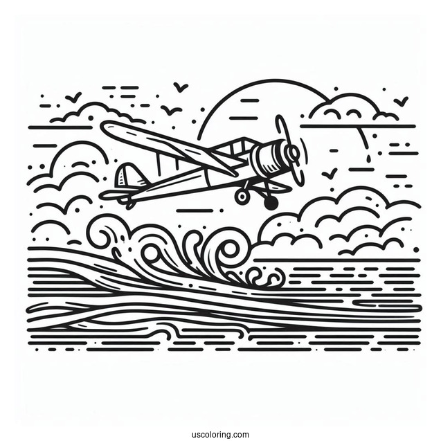 Simple Outline Of Water Plane