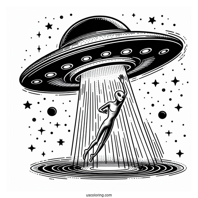 UFO Abducting With Force Field