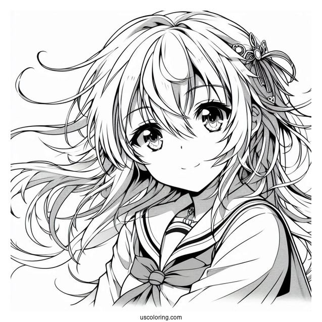 Air Gear Anime Itsuki Minami Coloring Page