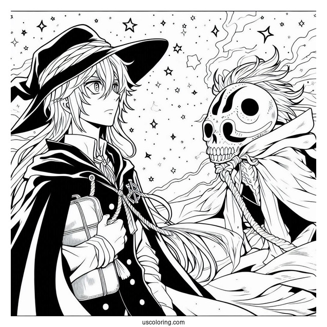 Coloring Sheet Of Dr. Gray-Man Hallow Anime