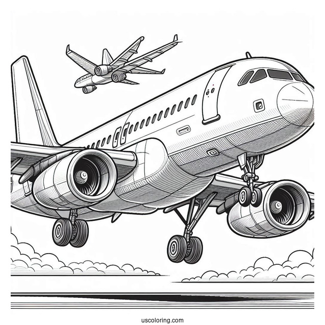 Airbus A320 Double Decker Plane