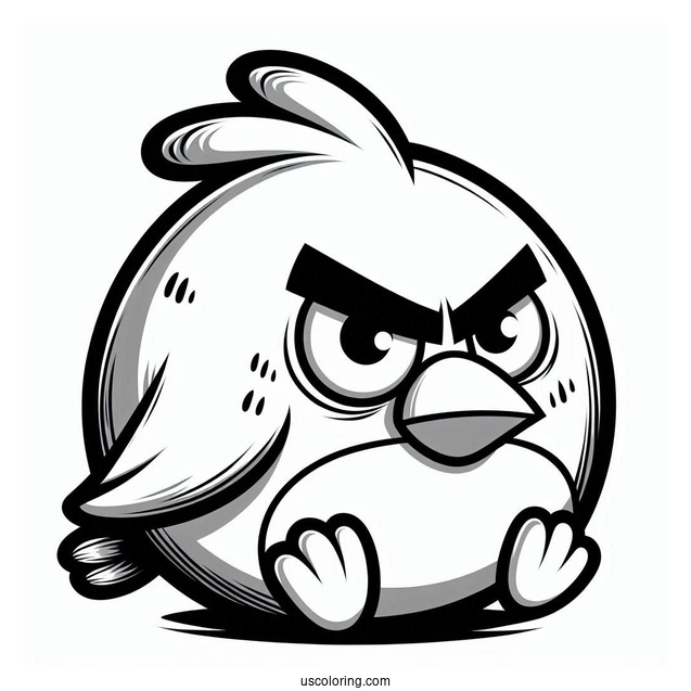 Hal Angry Bird Coloring Page