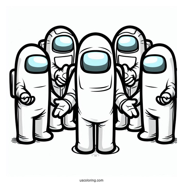 Imposter Shapeshift as Crewmate Among Us to Color