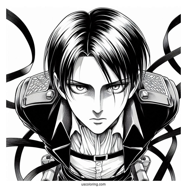 Eren Yeager Attack On Titan Coloring Page