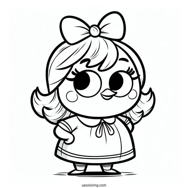 Cartoon Matilda Coloring Sheet