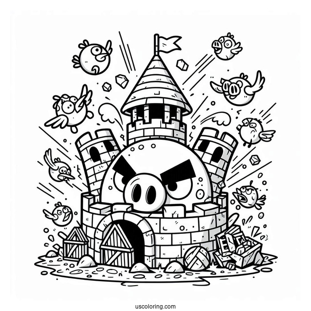 Red Smashing Pig Fortress