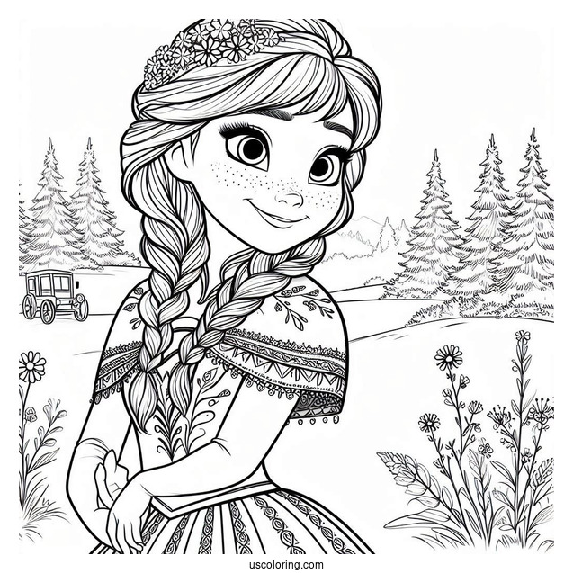 Anna In Summer Dress In Arendelle