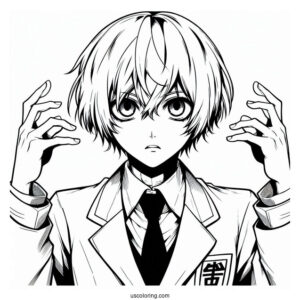 Tokyo Ghoul Coloring Page