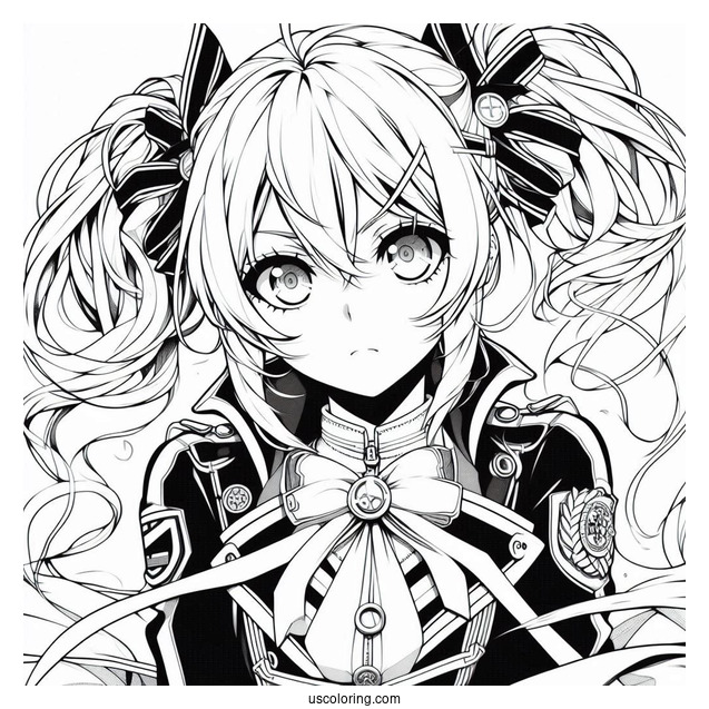 Air Gear Anime Itsuki Minami Coloring Page