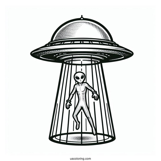 UFO Abducting With Force Field
