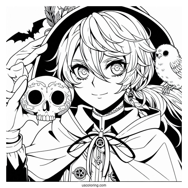Coloring Sheet Of Dr. Gray-Man Hallow Anime