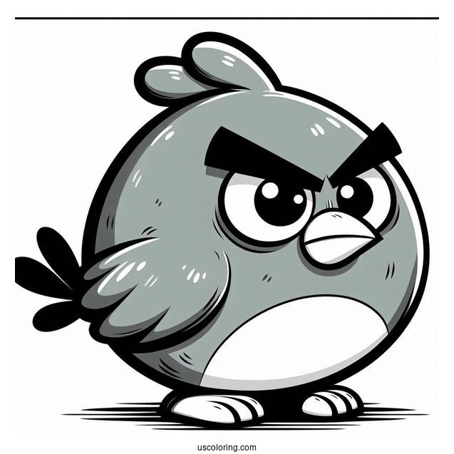 Olive Blue Angry Bird