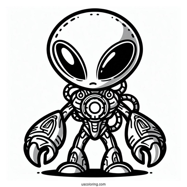 Upgrade The Alien From Ben 10 Coloring Sheet