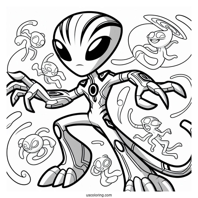 Ben 10 Alien Coloring Page