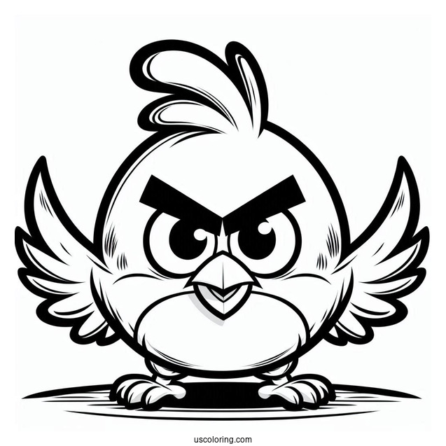 Hal Angry Bird Coloring Page