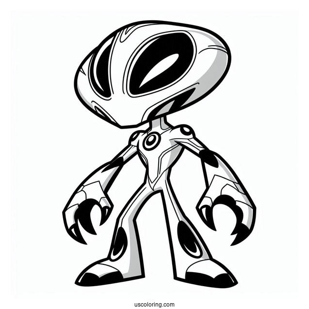 Ben 10 Alien Coloring Page