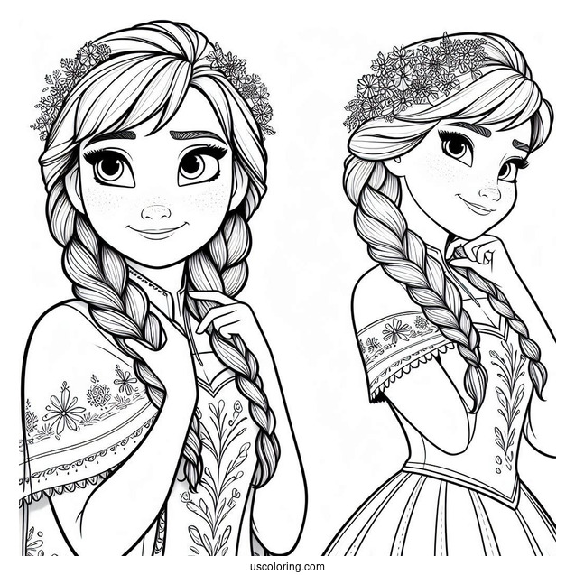 Anna In Summer Dress In Arendelle