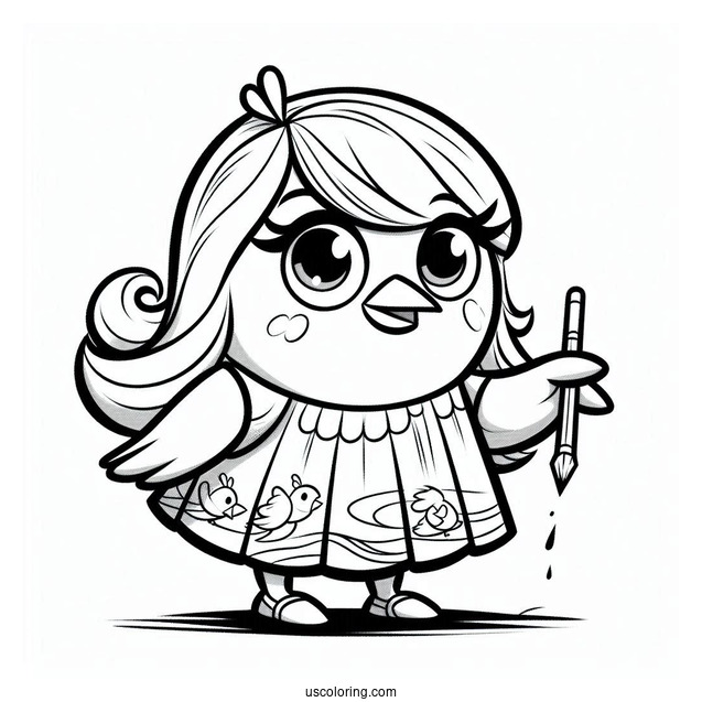 Cartoon Matilda Coloring Sheet