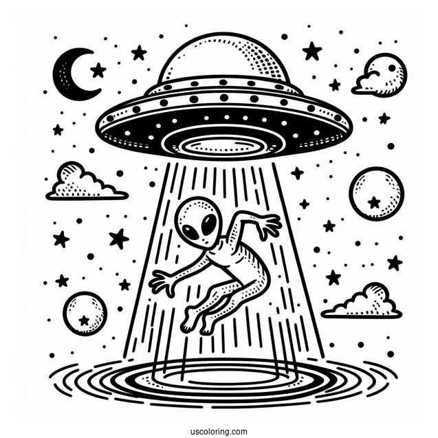 UFO Abducting With Force Field