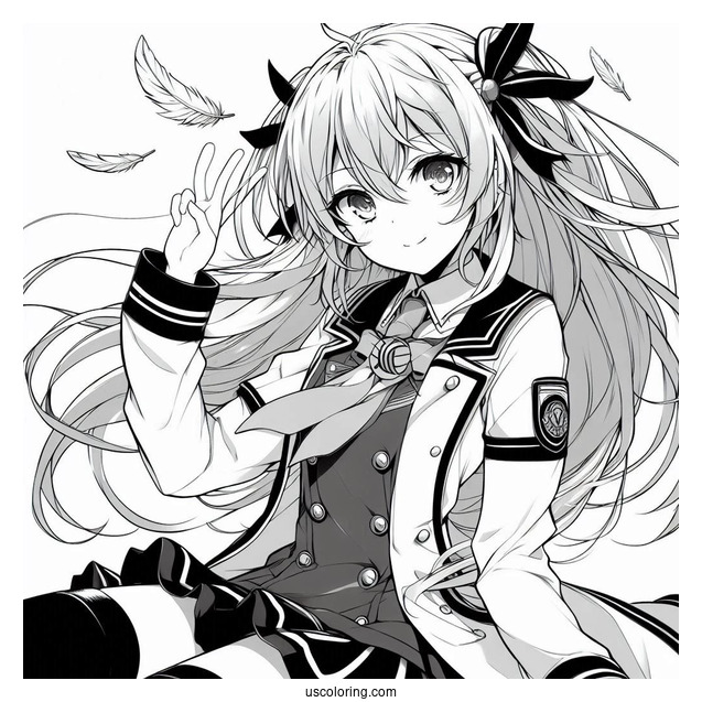 Air Gear Anime Itsuki Minami Coloring Page