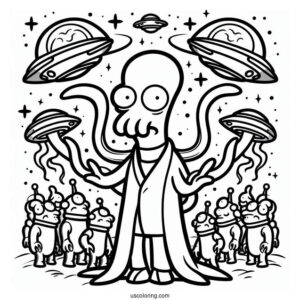 Dr Zoidberg From Futurama Coloring Page