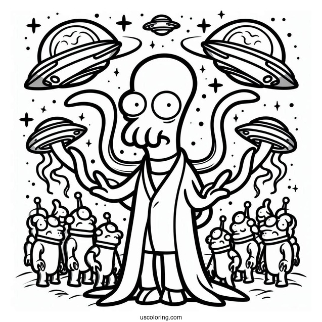 Dr Zoidberg From Futurama Coloring Page