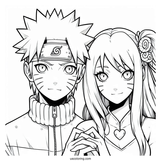 Naruto And Sasuke Coloring Sheet