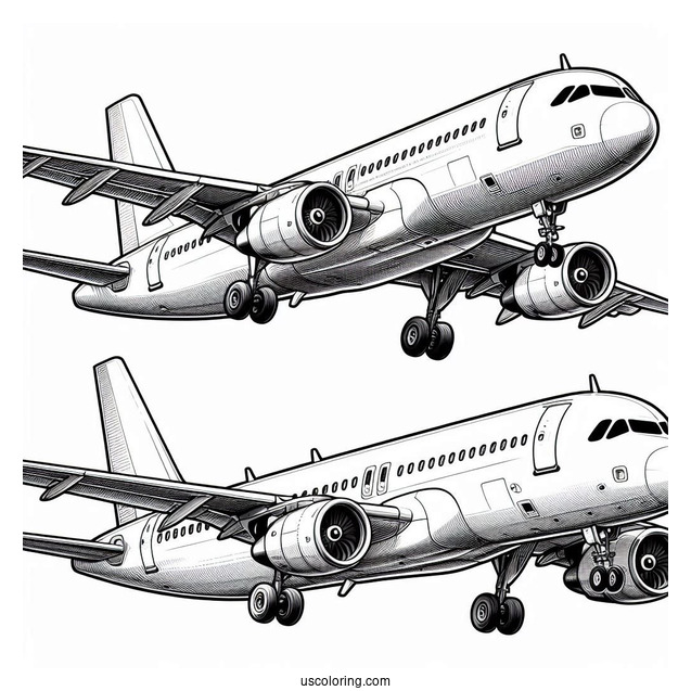 Airbus A320 Double Decker Plane