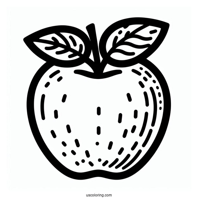Simple Apple Stencil