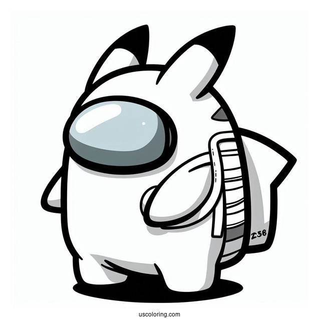 Pikachu Pokemon Among Us