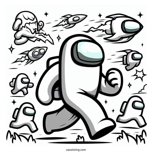 Flash Among Us Being Chased