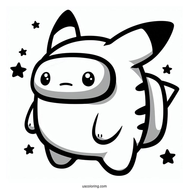 Pikachu Pokemon Among Us