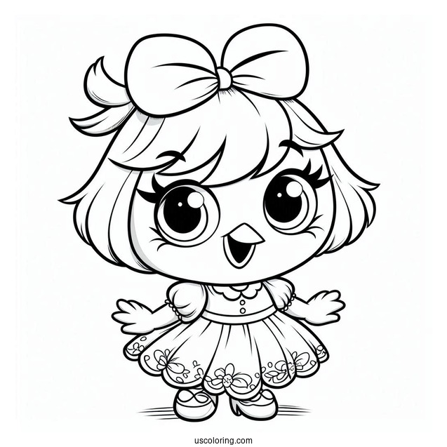 Cartoon Matilda Coloring Sheet