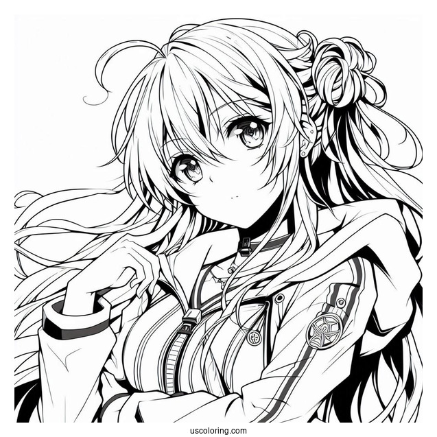Air Gear Anime Itsuki Minami Coloring Page