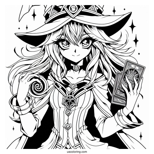 Yugi Mutou With Dark Magician And Dark Magician Girl