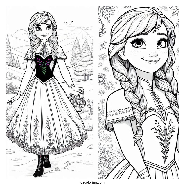 Anna In Summer Dress In Arendelle