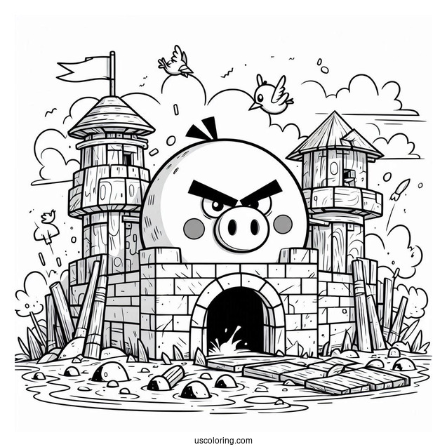 Red Smashing Pig Fortress