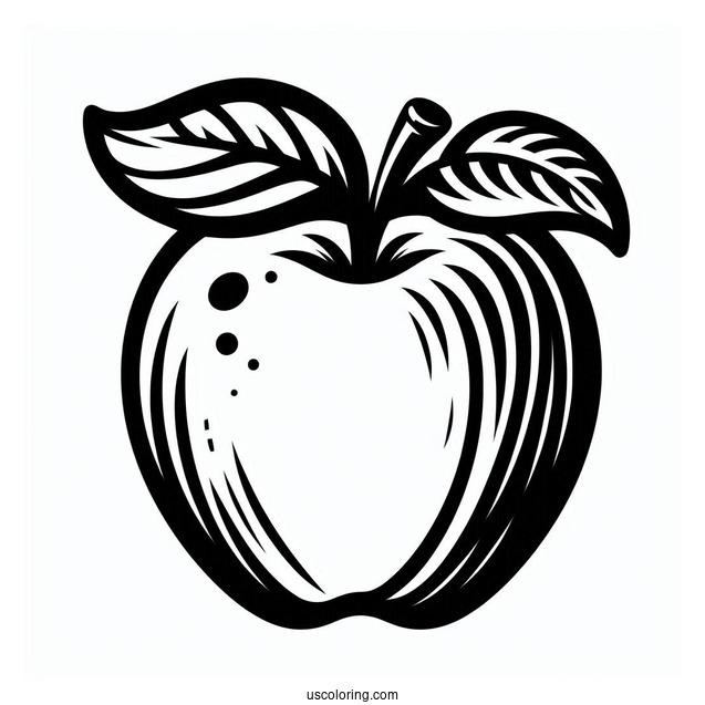 Simple Apple Stencil