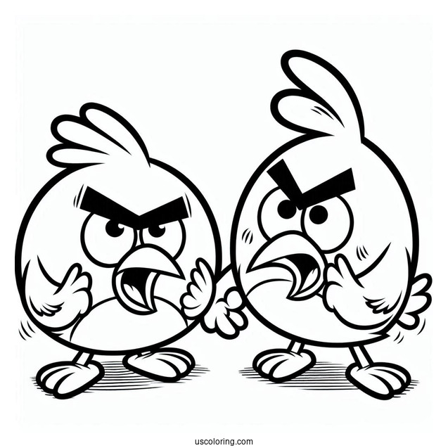 Hal Angry Bird Coloring Page