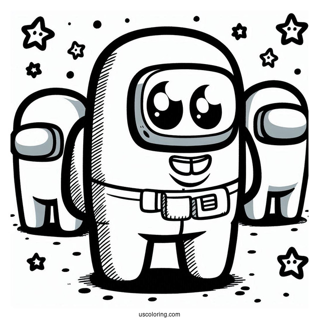 SpongeBob Among Us to Color